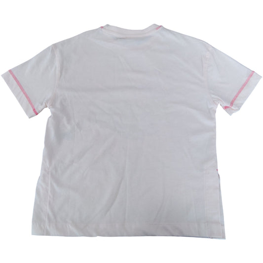 River Island Kids T-Shirt UK7-8 Years Boys Always Be Happy Print Pink