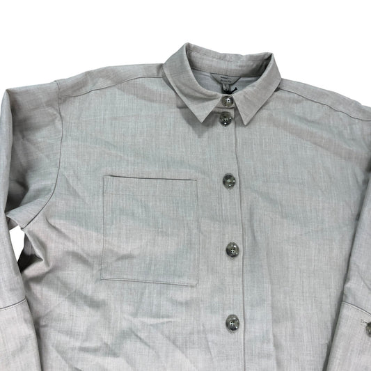 River Island Beige Long Sleeve Shirt UK6 Women's Casual Cotton Blend Style