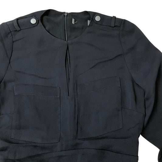 Chic Black Long Sleeve Dress UK6 Women's Stylish Casual Dress