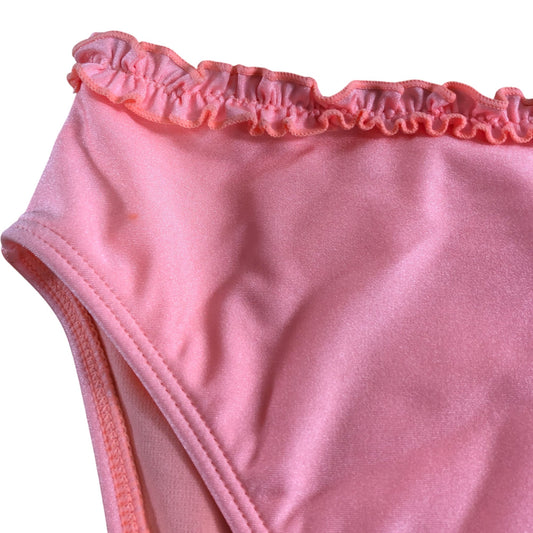 River Island Women's Ruffled Bikini Bottoms Coral Swimwear Size 16