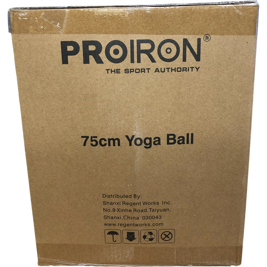 Proiron 75cm Purple Yoga Ball Gym Fitness Pilates Exercise Equipment