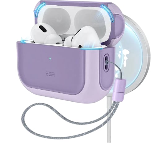ESR Lavender Protective Case For AirPods Pro 4 Wireless Charging Compatible