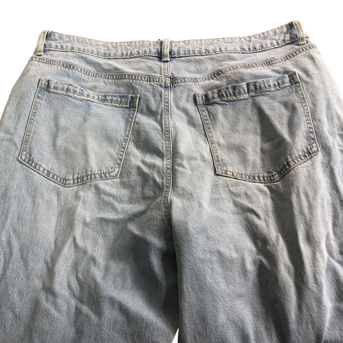 Mom High Rise Jeans Size 16 Regular Women's Light Wash Denim