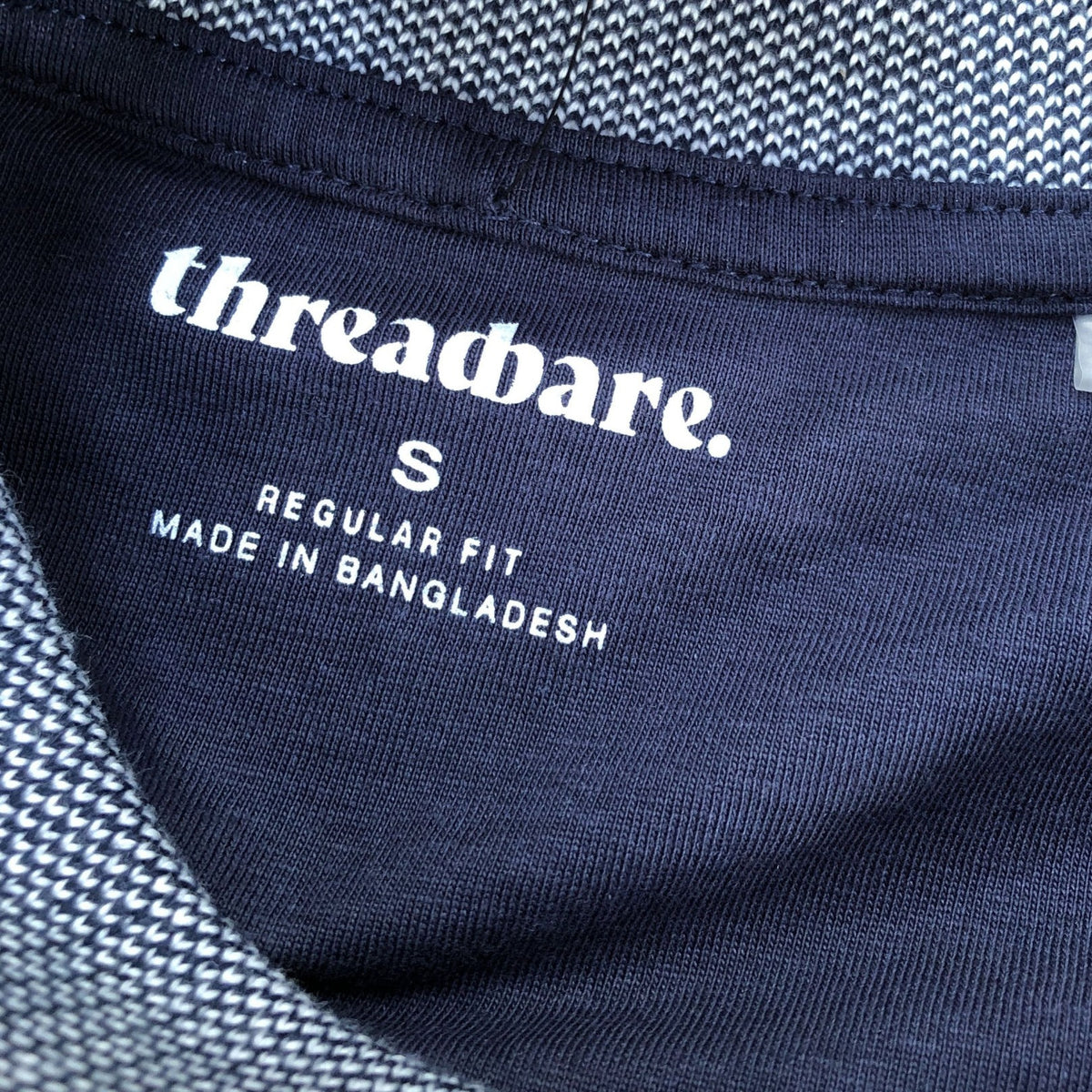 Threadbare Blue Regular Fit Polo Shirt Size S