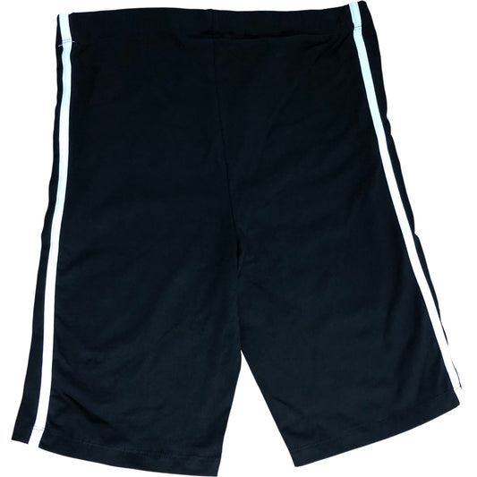 Yours Clothing Black Sports Shorts Women's Cotton Blend Activewear