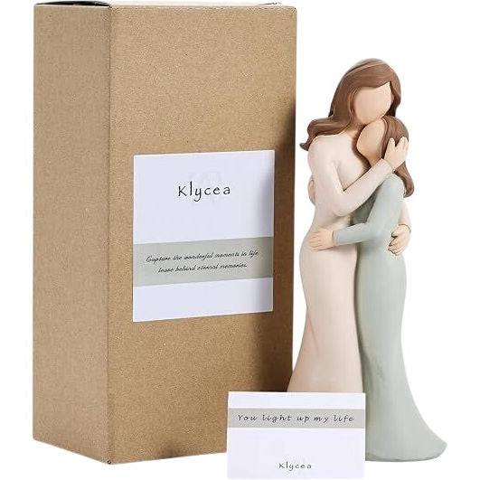Klycea Mother & Daughter Figurine Charming Home Décor