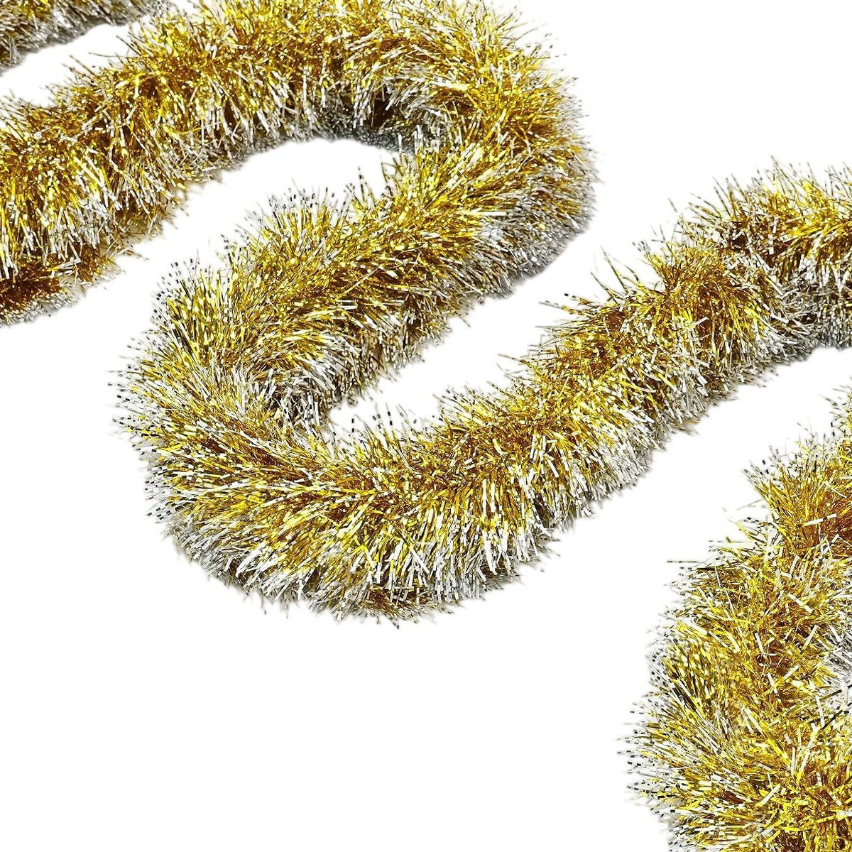 Gold Christmas Tinsel Garland 11M