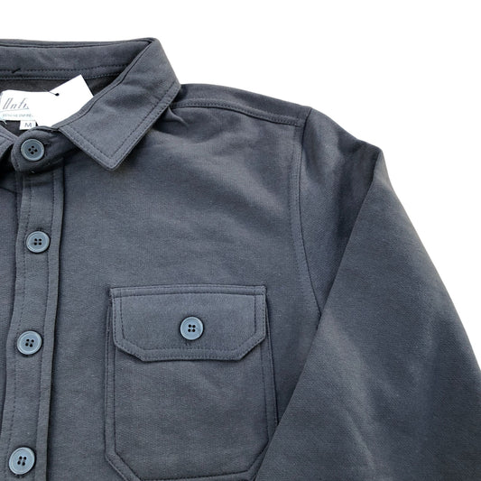 Onfire Long Sleeve Button Shirt Grey Size M