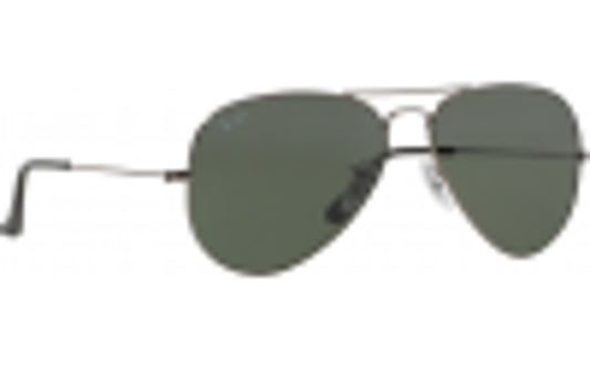 Ray-Ban Aviator RB3025 Sunglasses Gun Metal With Case Size Large 62mm
