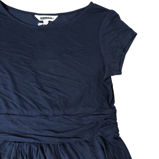 Women's Casual Short Sleeve Dress Size 12 Navy Blue T-shirt Style