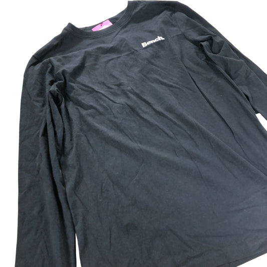 Bench Long Sleeve T Shirt Black Men's Casual 100 Cotton Comfortable Small