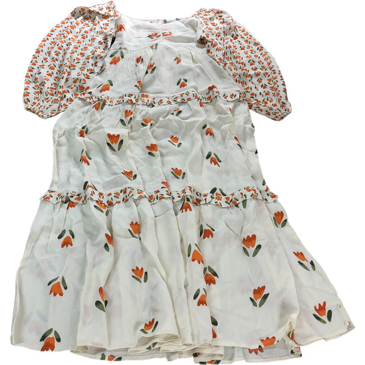 Branded Tulip Print Maxi Dress - Size 8