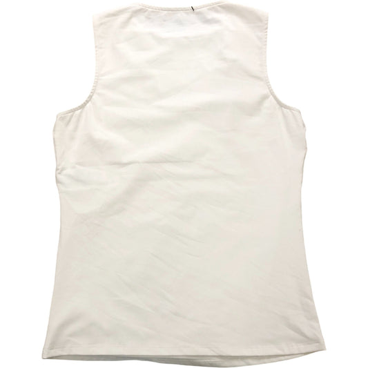 Tank Top Size 10 Women's White Sleeveless Sports Top Activewear