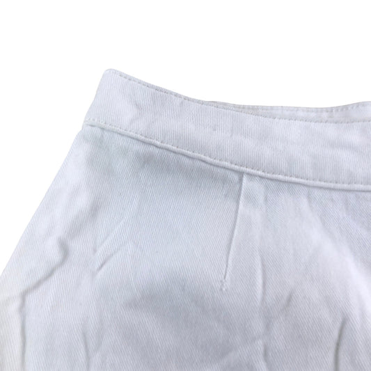 River Island Women's White Casual Denim Shorts UK18