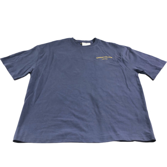 River Island Blue Essentialism 1974 Oversized Fit T-Shirt - Size Medium