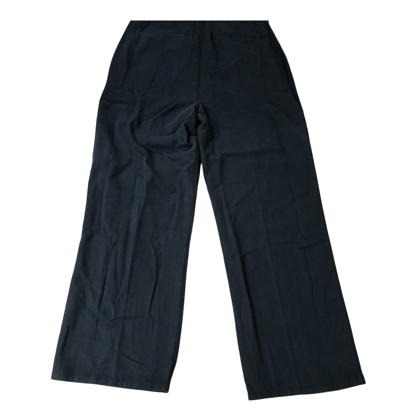 Weird Fish Farida Wide Leg Trousers Size 12 Women's Navy