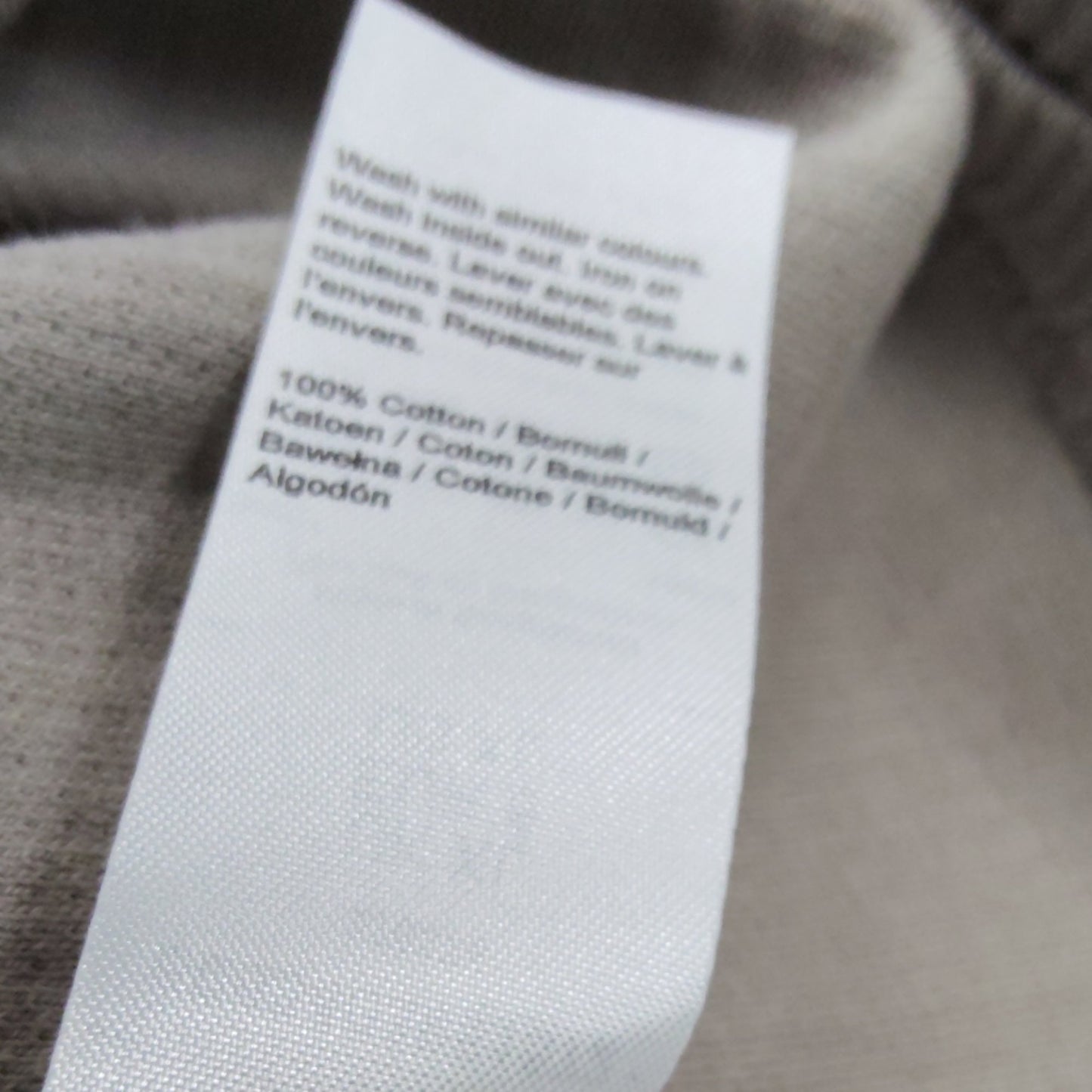 River Island X-Large Polo Shirt Men's Embroidered Design Light Beige Casual