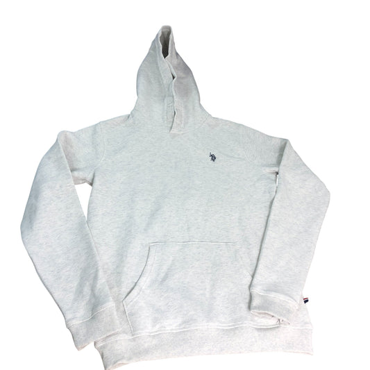 US Polo Assn Hoodie Size 15-16 Years Boys Light Gray Cotton Pullover