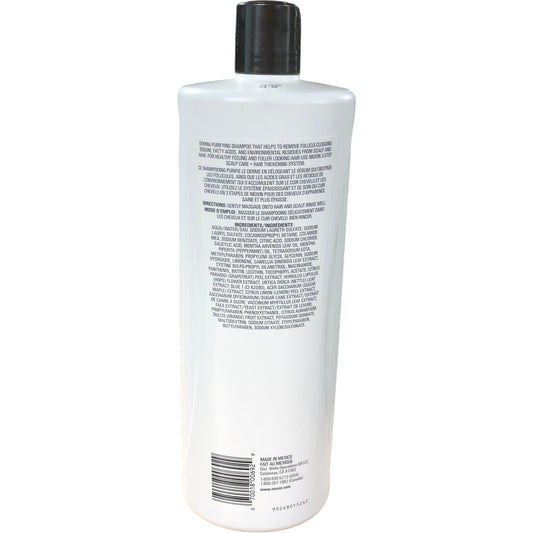 NIOXIN Pro Clinical Scalp Hair Shampoo 1L For Natural Untreated Hair 33.8FL OZ