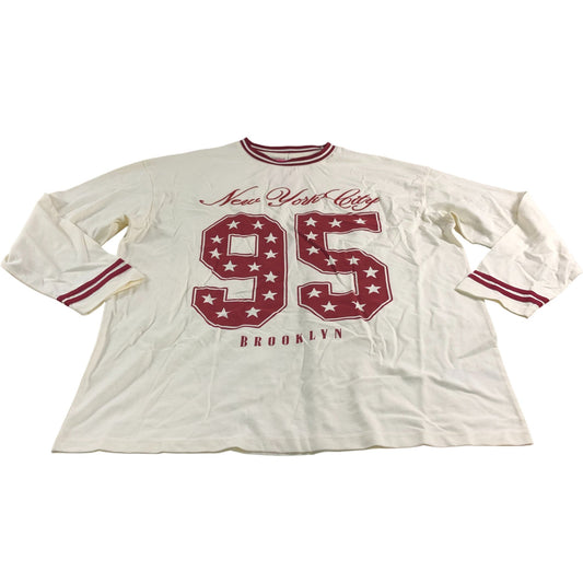 River Island New York City 95 Long Sleeve Top - Size Medium