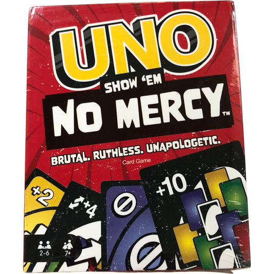 Uno Show Em No Mercy Card Game 2-6 Players Mattel Games New Sealed