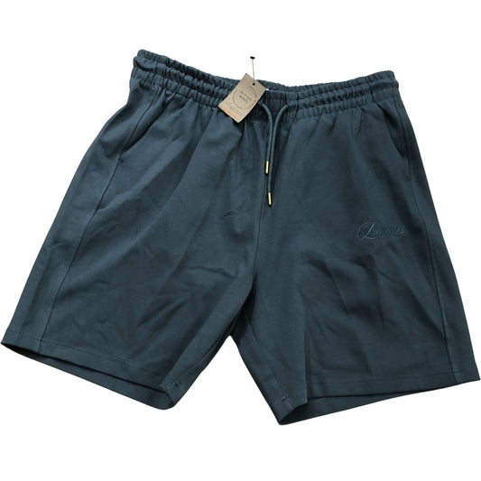 River Island Casual Shorts XL Men's Grey Dark Elasticated Waist Breathable