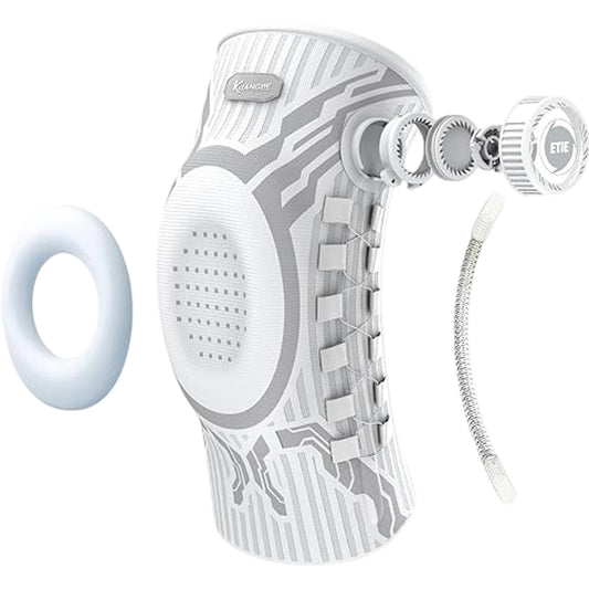Kuangmi Knob Knee Brace for Pain Relief,Knee Support with Patella Gel Pad W-L-XL