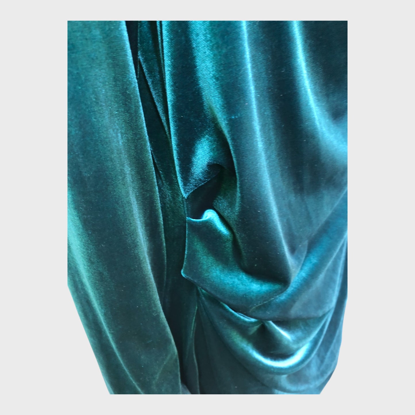 Jacques Vert Teal Velvet Dress