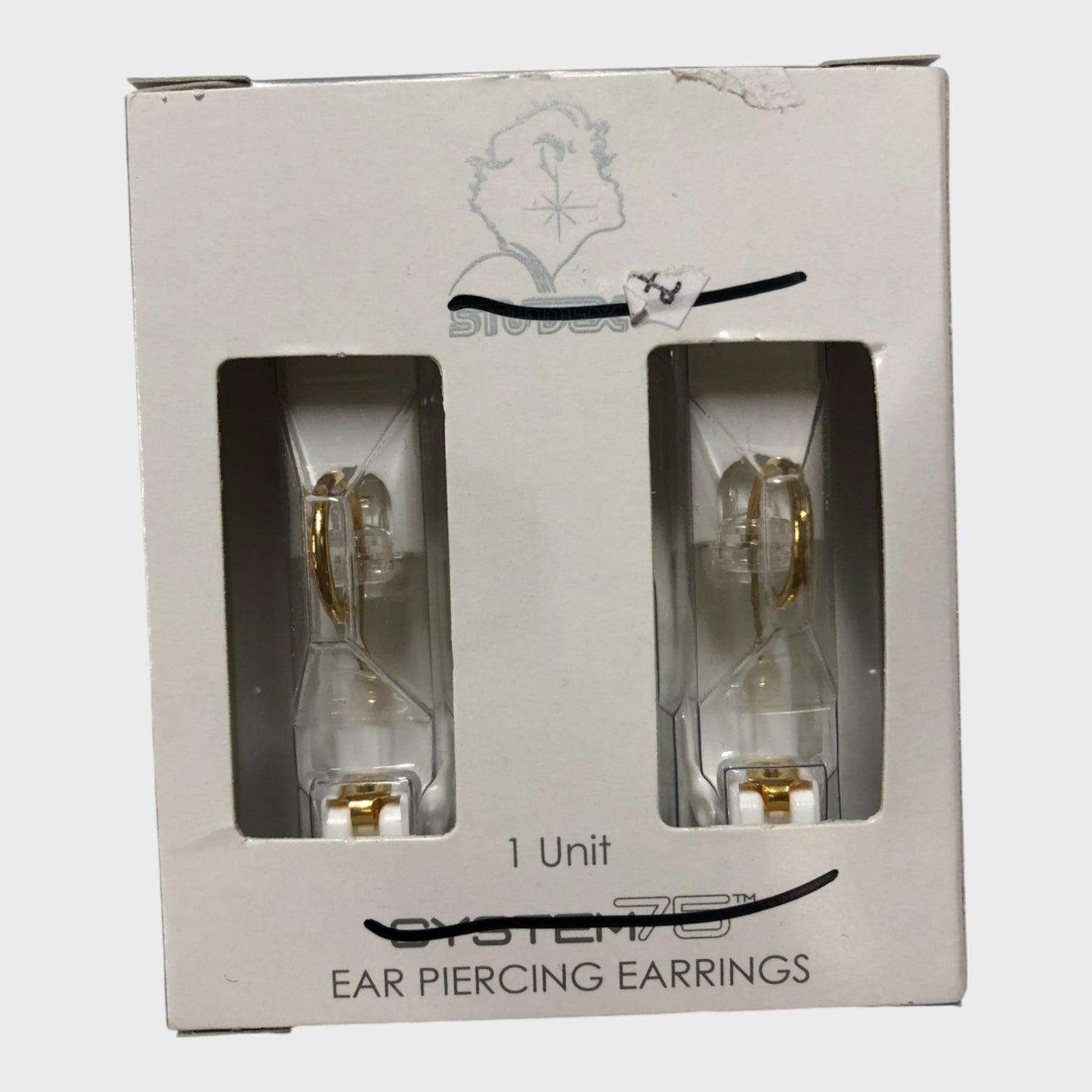 STUDEX System 75 Gold Plated Hoop Earrings x 1 Pair Set