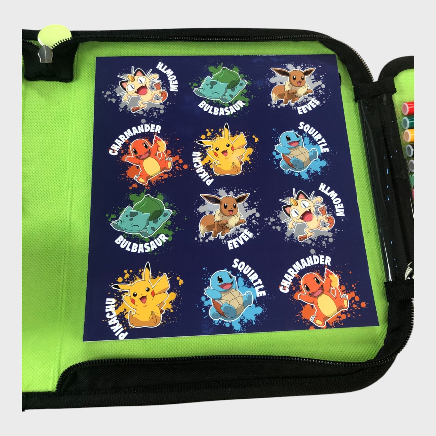 Pokémon Furry Pikachu Case with Pens, Pencils & Sticker Set