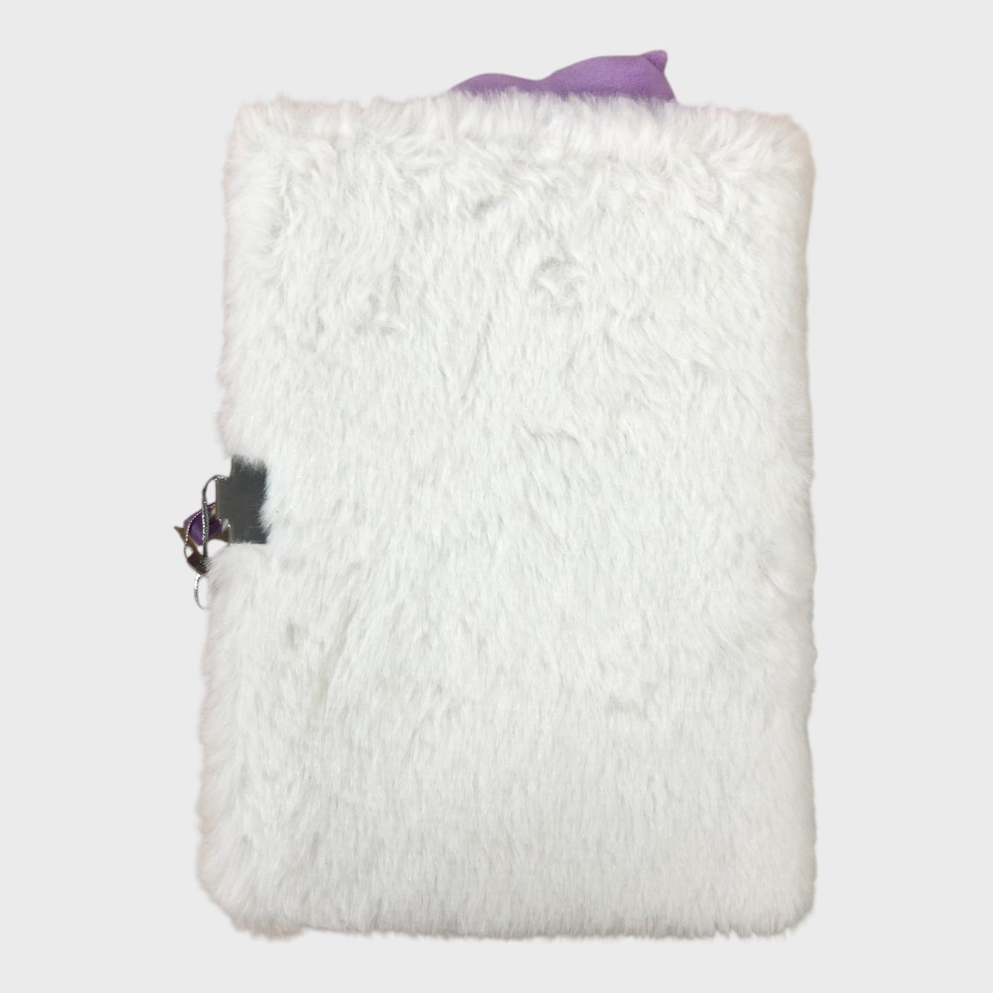 Furry Teddy Lined Notebook with Lock & Penguin Bookmark