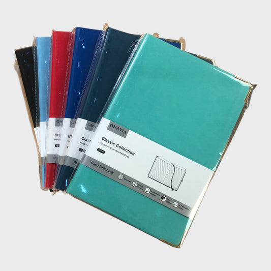 Onavia A5 Hardcover Lined Notebook - Set of 6