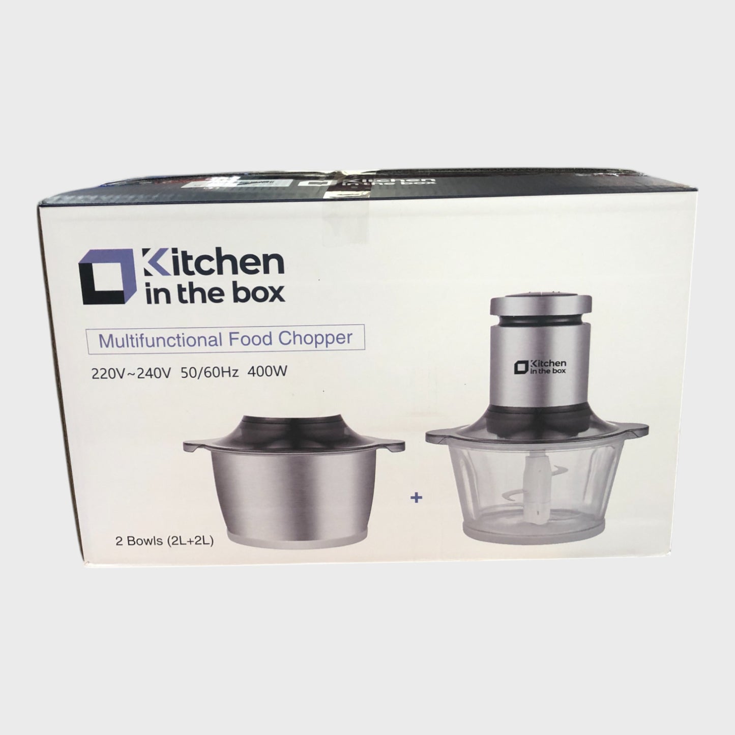 Kitchen in the Box Food Processor with Two Bowls