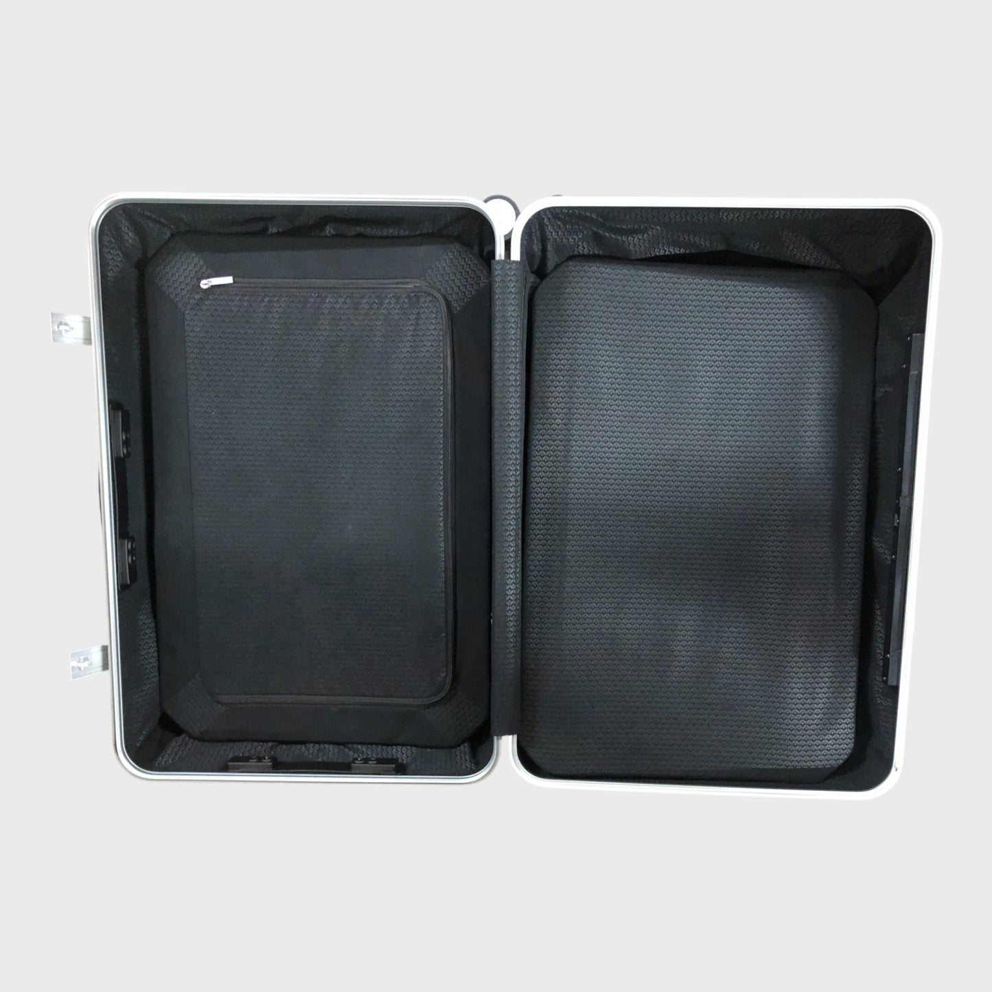 Branded Lite-Box Aluminium Spinner 76cm Hard Suitcase - Silver