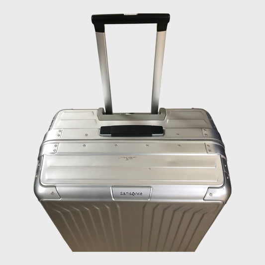 Branded Lite-Box Aluminium Spinner 76cm Hard Suitcase - Silver