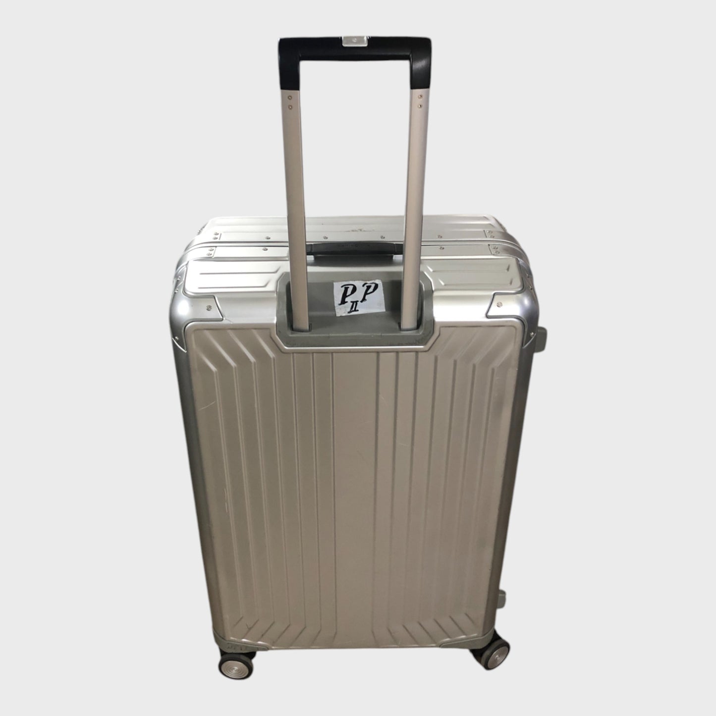 Branded Lite-Box Aluminium Spinner 76cm Hard Suitcase - Silver