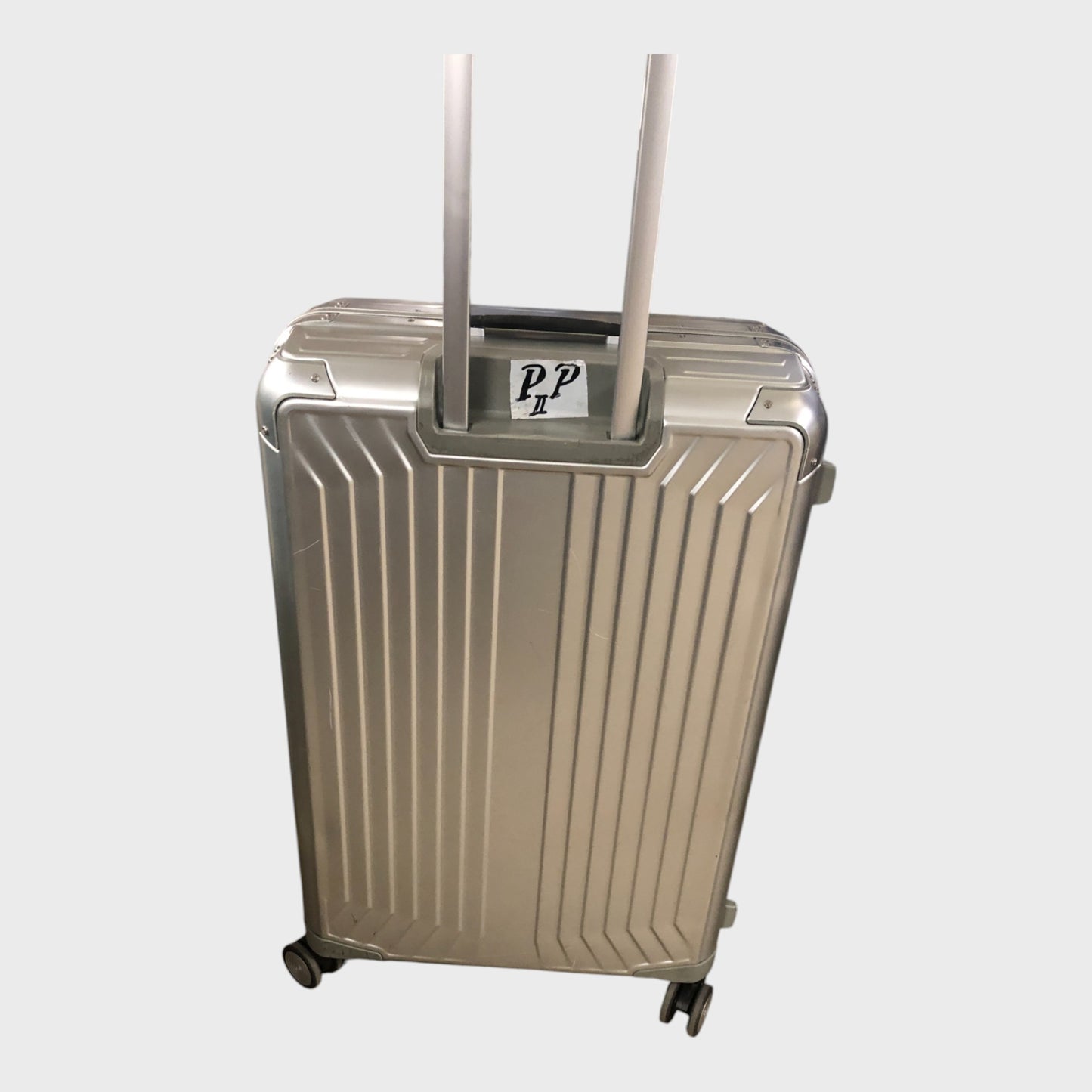 Branded Lite-Box Aluminium Spinner 76cm Hard Suitcase - Silver