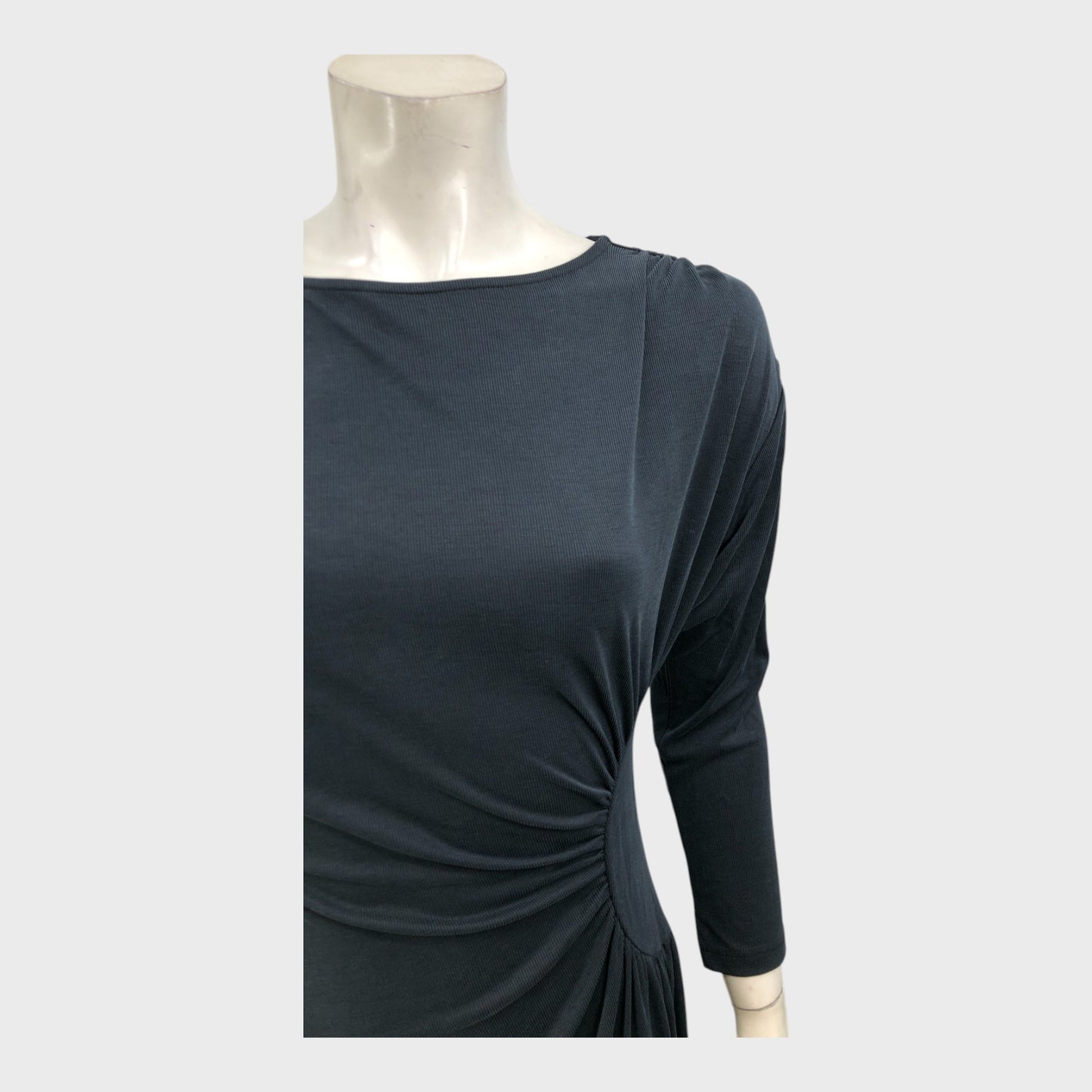 Branded Asymmetrical Midi Dress