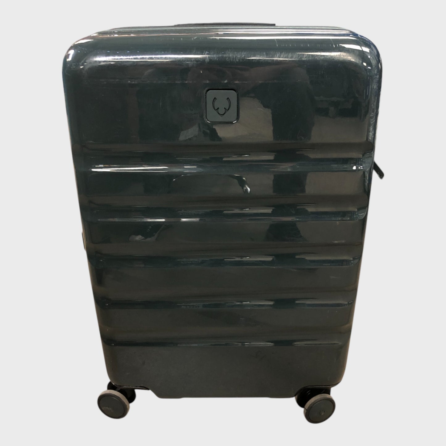 Antler Icon Stripe Medium Suitcase - Green Gloss