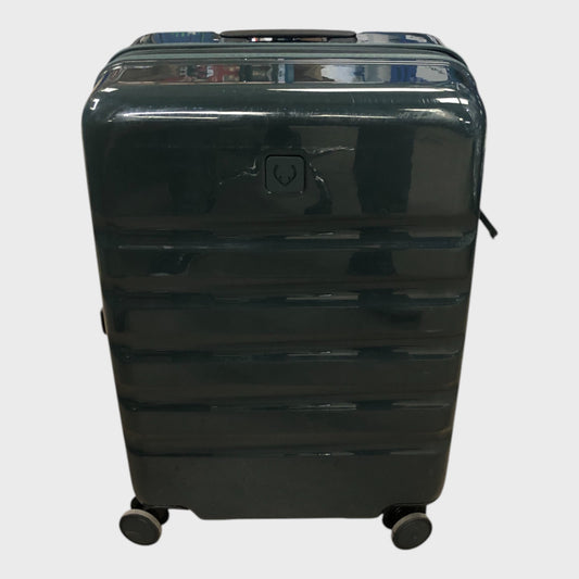 Antler Icon Stripe Medium Suitcase - Green Gloss