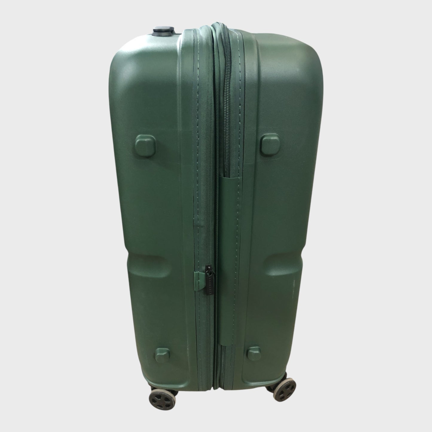 Antler Medium Single Stripe Suitcase - Green