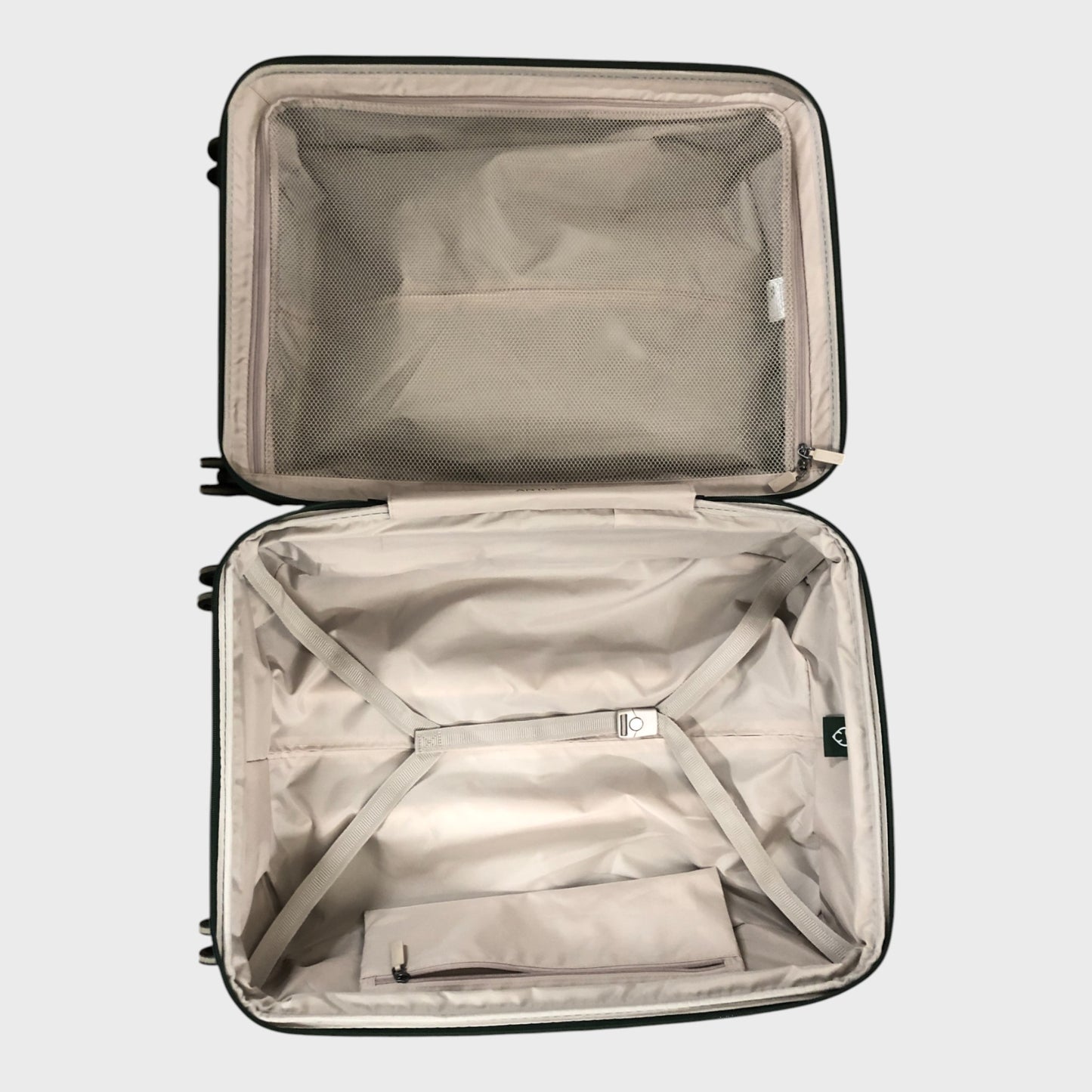 Antler Medium Single Stripe Suitcase - Green