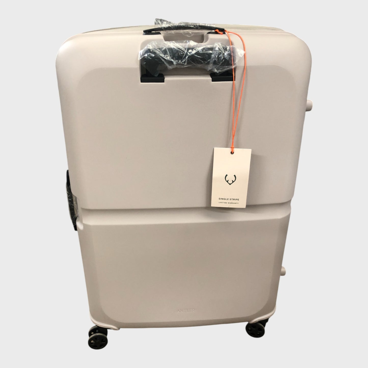 Antler Large Single Stripe Suitcase - Taupe