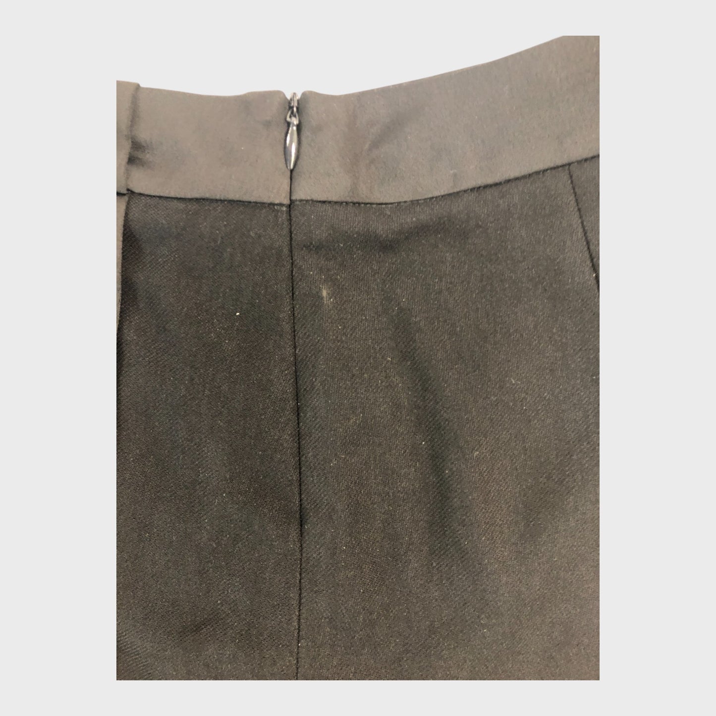 Branded Black Button Skort
