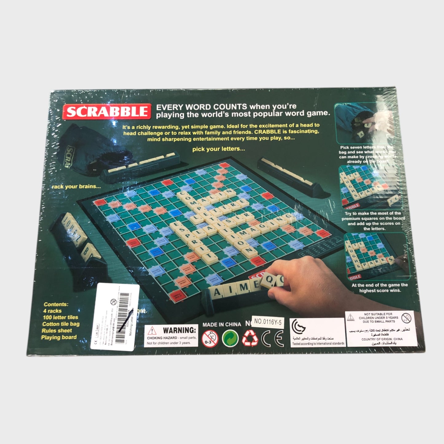 Traditional Scrabble Board Game