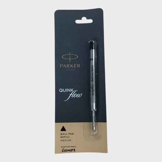 Parker Ballpoint Pen Refills - Black Quink Flow - 10 Pack
