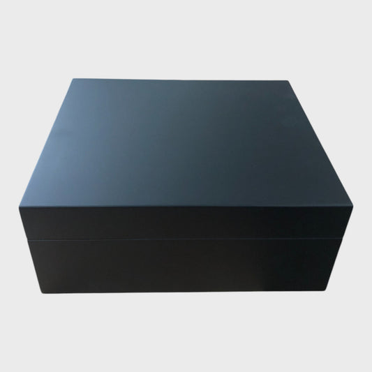 Adorini Torino Cigar Humidor - Black Medium Deluxe