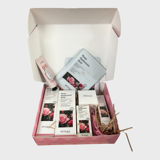 Rose Pamper Skin Care Set - 9 Pieces
