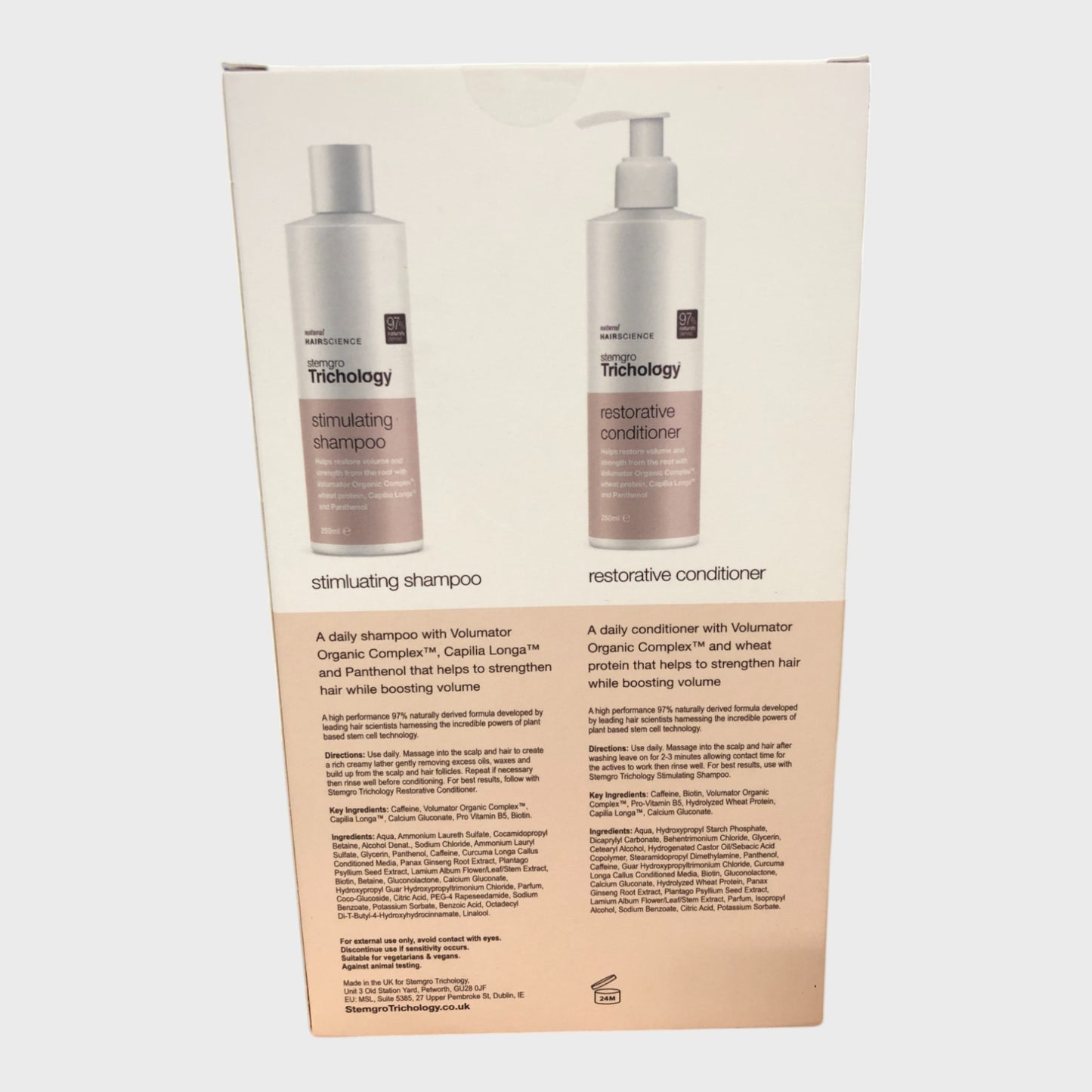 Stemgro Trichology Stimulating Shampoo & Restorative Conditioner