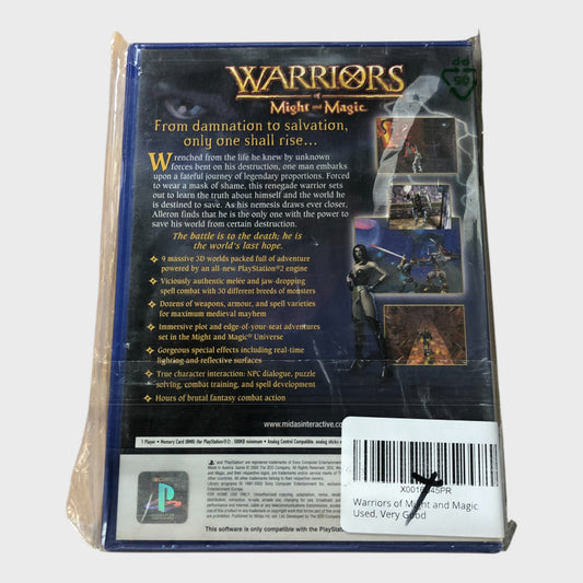 Warriors of Might and Magic PlayStation2 Video Game (PS2) - Used